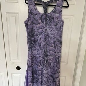 Elegant Purple Sleeveless Dress